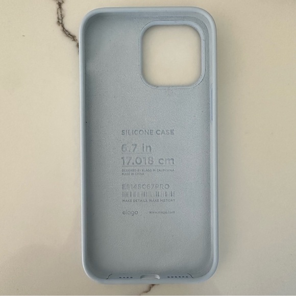 Otofly iPhone 14 Pro Max Light Blue Silicone Case - Picture 5 of 5